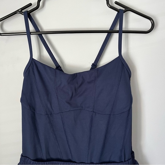 PINK Victoria’s Secret Ultimate Corset Inspired Midnight Navy Runsie Size M NWT - Picture 4 of 16